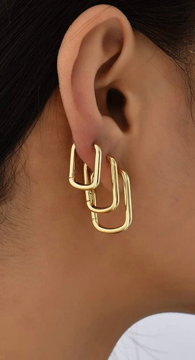 Square Hoop Earrings