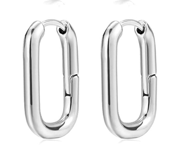 Square Hoops SILVER